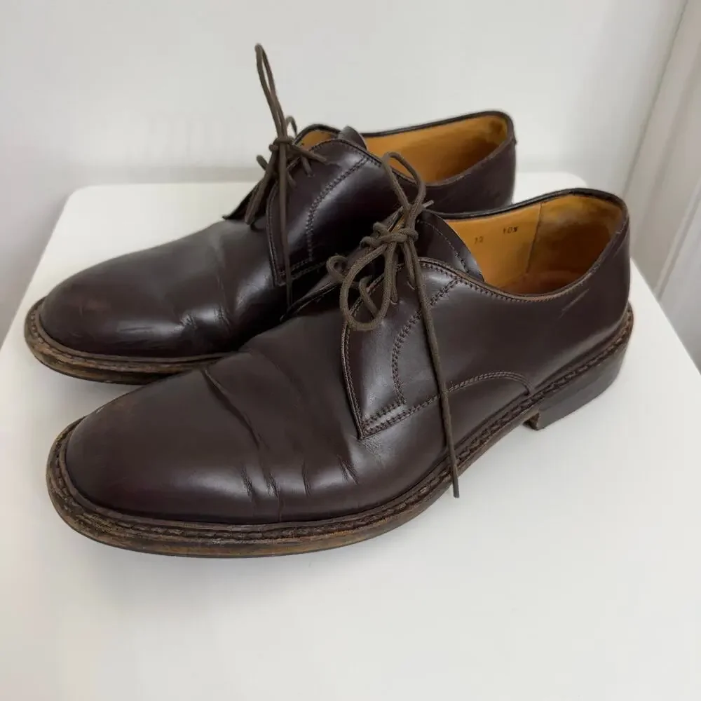 To Boot New York Adam Derrick Declan Dark Brown Calf Derby Dress Shoes Sz 10.5